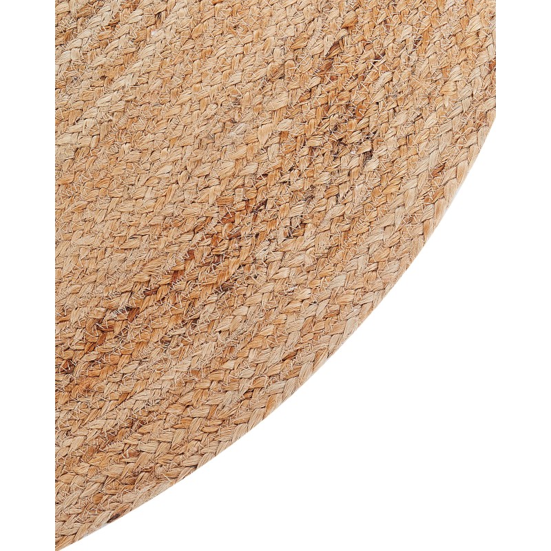 Dywan dziecięcy okrągły z juty miś ⌀ 120 cm beżowy KOSALAR