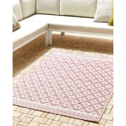 Dywan zewnętrzny 120 x 180 cm różowy THANE