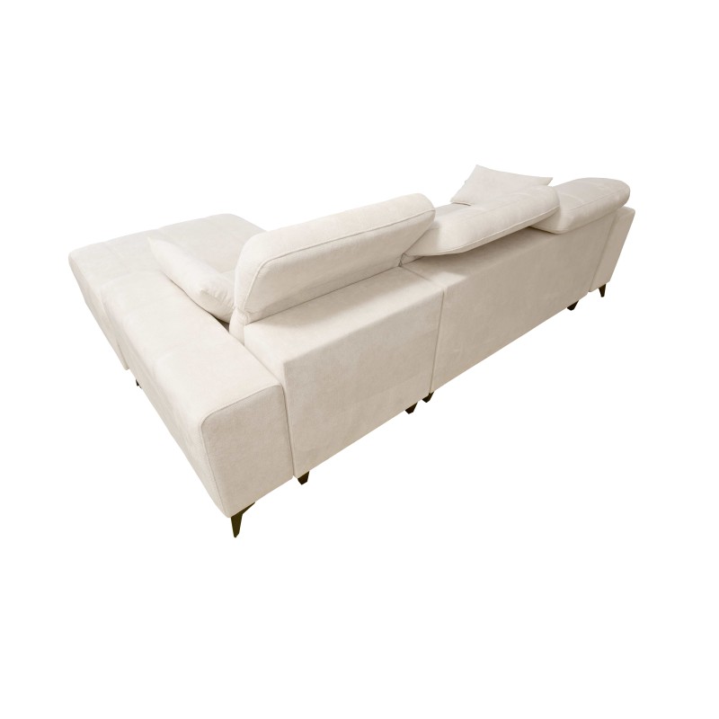 ¡Sofá esquinero Ballagio I con función de cama en tela Plecionka, Spring 1104 - belleza y funcionalidad en uno!