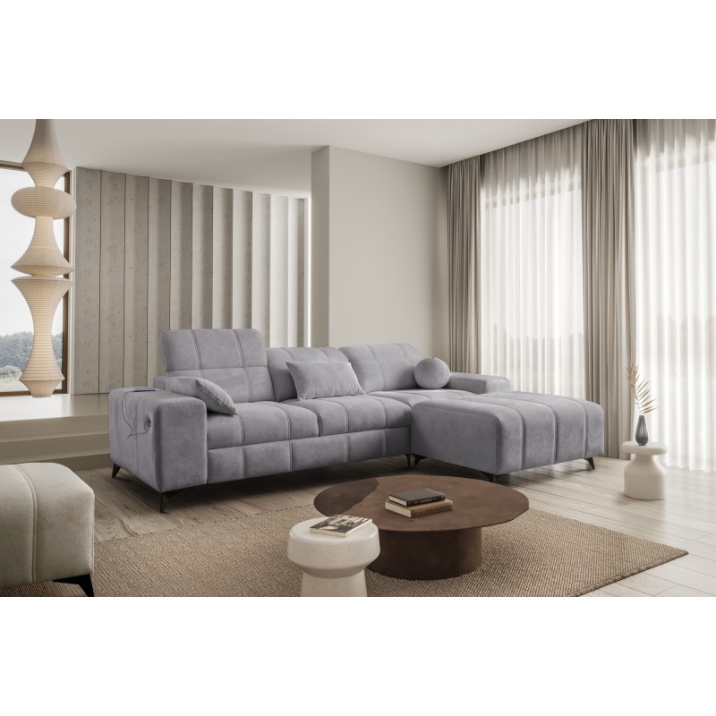 Ecksofa Ballagio I mit Schlaffunktion aus Stoff Plecionka, Spring 1102 - Schönheit und Funktionalität in einem!