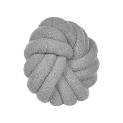 Zestaw 2 poduszek dekoracyjnych AKOLA Boucle 31 x 31 cm Szary Jednolity