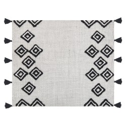 Koc SAATLI 130 x 150 cm Biały