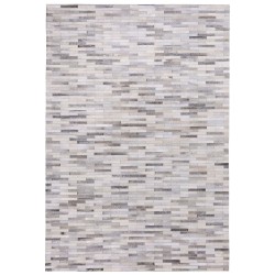 Dywan skórzany szary 140 x 200 cm AHILLI