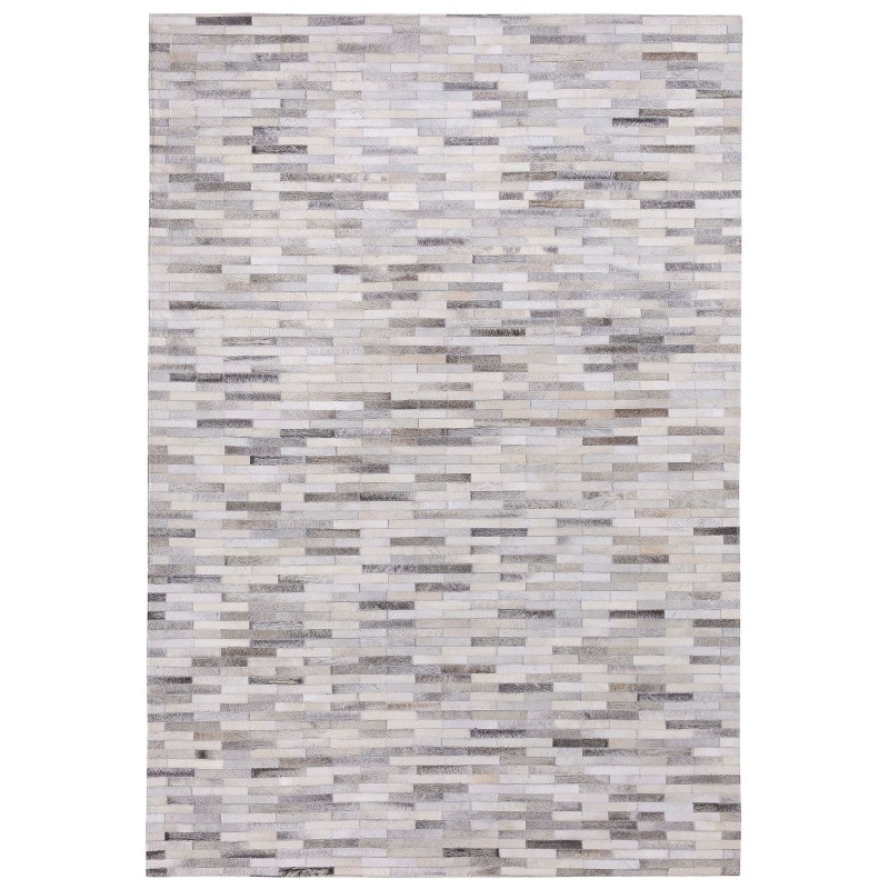 Dywan skórzany szary 140 x 200 cm AHILLI