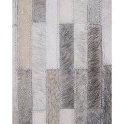 Dywan skórzany szary 140 x 200 cm AHILLI