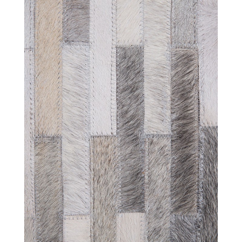 Dywan skórzany szary 140 x 200 cm AHILLI