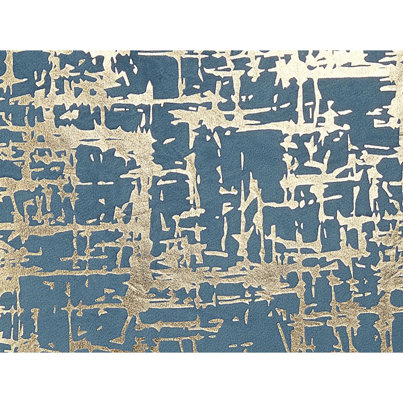 Zestaw 2 poduszek dekoracyjnych GARDENIA Welur 45 x 45 cm Niebieski Wzór abstrakcyjny