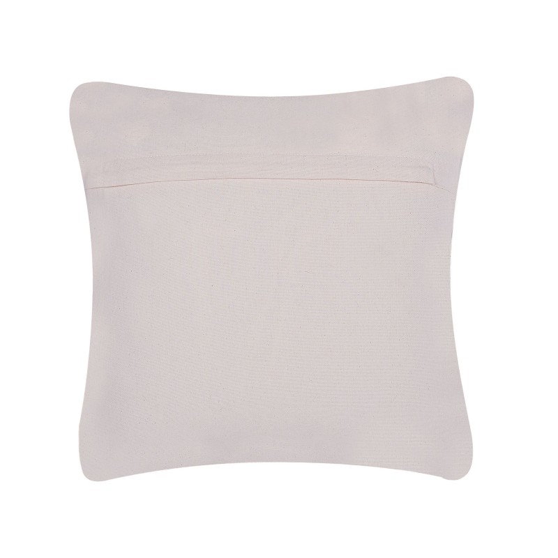 Poduszka dekoracyjna NELLAD Skóra naturalna 45 x 45 cm Szary Patchwork