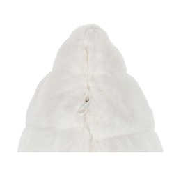 Zestaw 2 poduszek dekoracyjnych PUMILA Sztuczne futro 45 x 45 cm Biały Jednolity