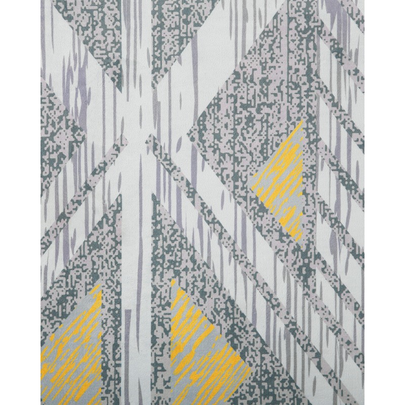 Dywan 160 x 230 cm szaro-żółty KARGI