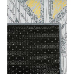 Dywan 160 x 230 cm szaro-żółty KARGI