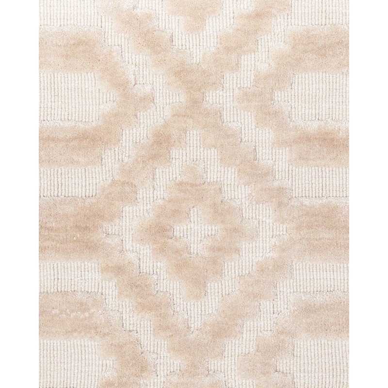 Dywan wiskozowy 140 x 200 cm beżowy ADATEPE