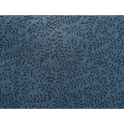 Poduszka dekoracyjna SETARIA Welur 45 x 45 cm Ciemnoniebieski Wzór roślinny