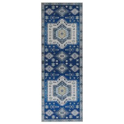 Dywan 70 x 200 cm niebiesko-beżowy PARVAKADLI