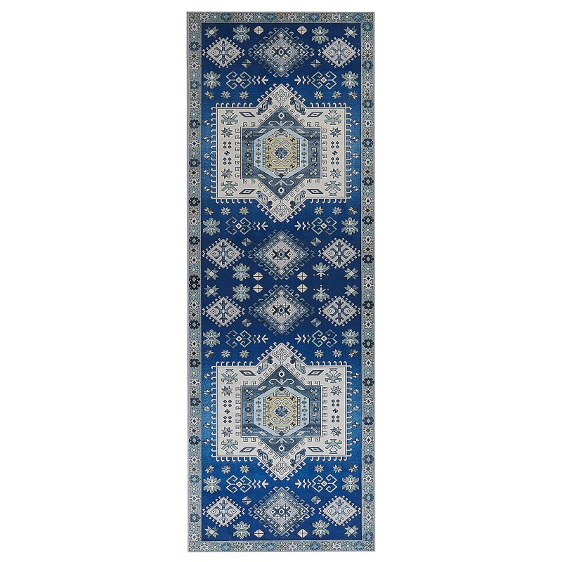 Dywan 70 x 200 cm niebiesko-beżowy PARVAKADLI