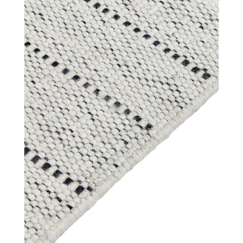 Dywan wełniany 80 x 150 cm beżowo-czarny YAZLIK