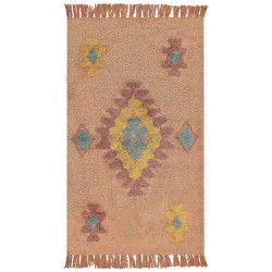 Dywan bawełniany 80 x 150 cm pomarańczowy IGDIR