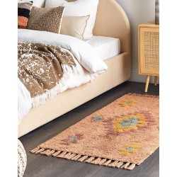 Dywan bawełniany 80 x 150 cm pomarańczowy IGDIR