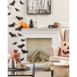 Poduszka dekoracyjna SEBES Welur 45 x 45 cm Beżowy Wzór abstrakcyjny