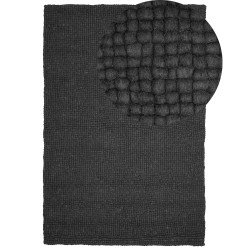 Dywan z filcowych kulek 160 x 230 cm ciemnoszary AMDO