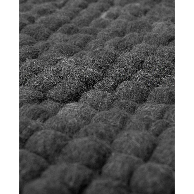 Dywan z filcowych kulek 160 x 230 cm ciemnoszary AMDO
