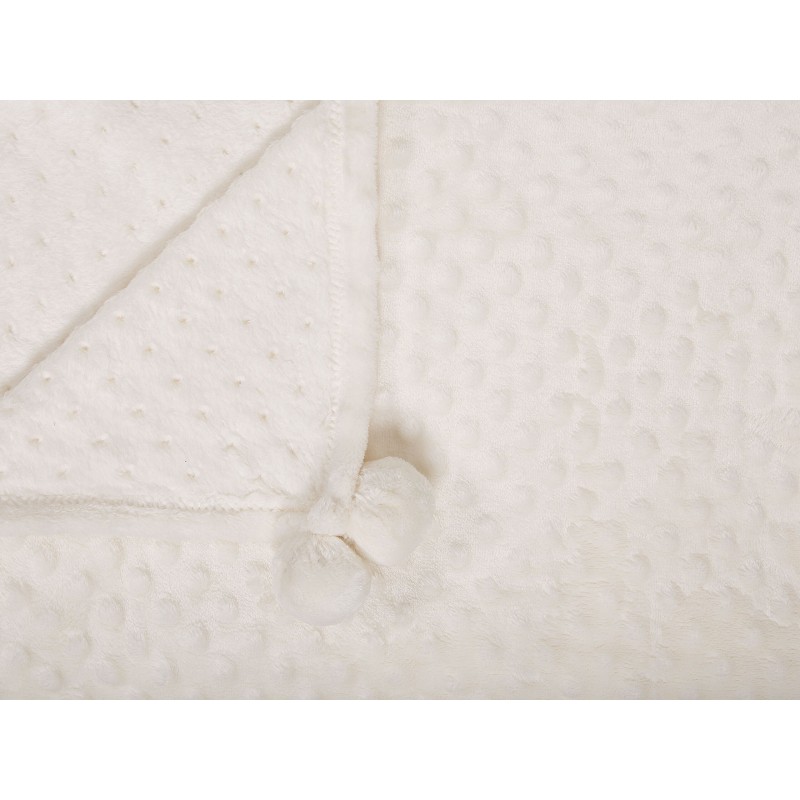 Koc SAMUR 200 x 220 cm Złamana biel