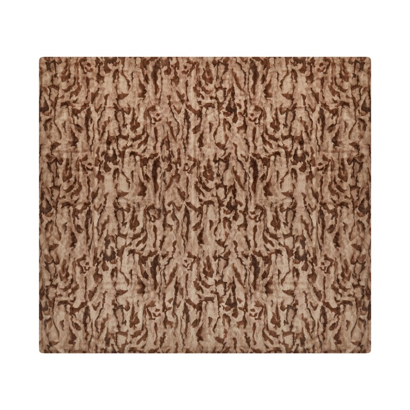 Koc BAKIRA Sztuczne futro 200 x 220 cm Brązowy