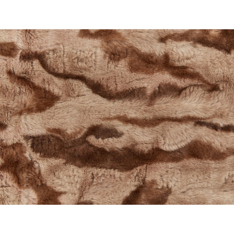 Koc BAKIRA Sztuczne futro 200 x 220 cm Brązowy