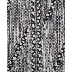 Dywan bawełniany 80 x 150 cm czarno-biały TERMAL