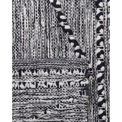 Dywan bawełniany 80 x 150 cm czarno-biały TERMAL