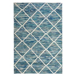 Dywan wełniany 140 x 200 cm niebieskie BELENLI