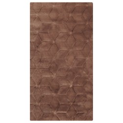 Dywan sztuczne futro królika 80 x 150 cm brązowy THATTA