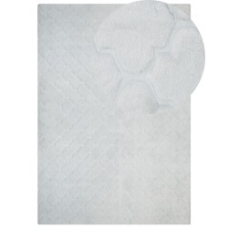 Dywan sztuczne futro królika 160 x 230 cm jasnoszary GHARO