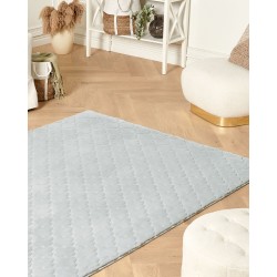 Dywan sztuczne futro królika 160 x 230 cm jasnoszary GHARO