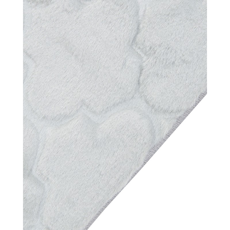 Dywan sztuczne futro królika 160 x 230 cm jasnoszary GHARO