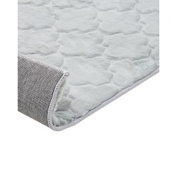 Dywan sztuczne futro królika 160 x 230 cm jasnoszary GHARO