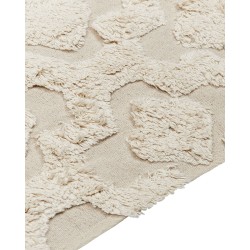 Dywan bawełniany 140 x 200 cm beżowy AKSARAY