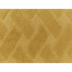 Narzuta na łóżko SITAPUR Sztuczne futro 150 x 200 cm Musztardowy
