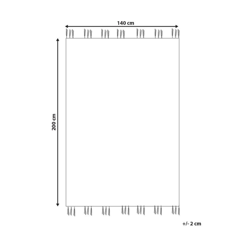 Dywan wełniany kilim 140 x 200 cm wielokolorowy MRGASHAT