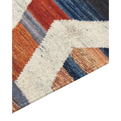 Dywan wełniany kilim 140 x 200 cm wielokolorowy MRGASHAT