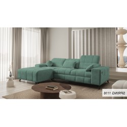 Das Ecksofa Ballagio I mit Schlaffunktion aus dem Stoff Plecionka, Spring 1116 - Schönheit und Funktionalität in einem!