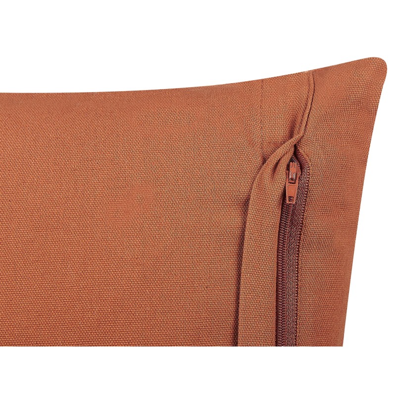 Poduszka dekoracyjna ALBIUM Bawełna 55 x 35 cm Pomarańczowy Wzór geometryczny