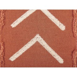 Poduszka dekoracyjna ALBIUM Bawełna 55 x 35 cm Pomarańczowy Wzór geometryczny