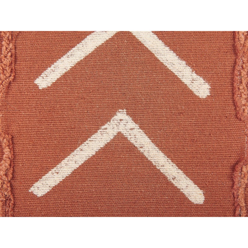 Poduszka dekoracyjna ALBIUM Bawełna 55 x 35 cm Pomarańczowy Wzór geometryczny