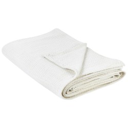 Narzuta na łóżko RAGALA Bawełna 220 x 240 cm Jasnobeżowy