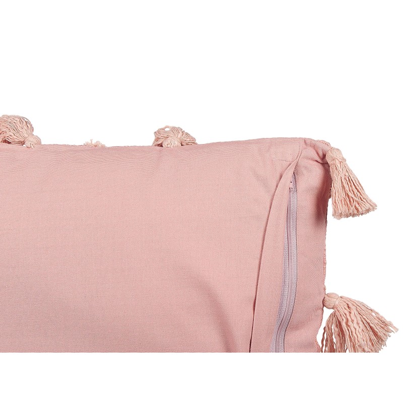 Poduszka dekoracyjna TORENIA Bawełna 45 x 45 cm Różowy Wzór geometryczny