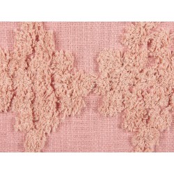 Poduszka dekoracyjna TORENIA Bawełna 45 x 45 cm Różowy Wzór geometryczny