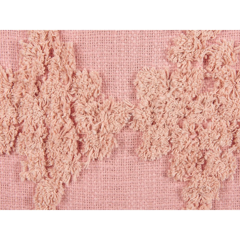 Poduszka dekoracyjna TORENIA Bawełna 45 x 45 cm Różowy Wzór geometryczny