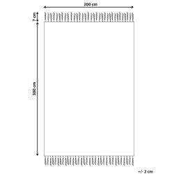 Dywan bawełniany kilim 200 x 300 cm wielokolorowy PARAKAR