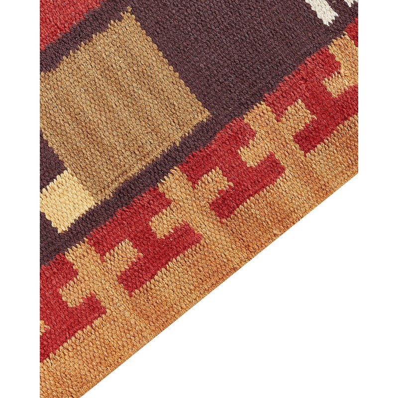 Dywan bawełniany kilim 200 x 300 cm wielokolorowy PARAKAR